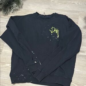 Black Sweater with Yellow Logo